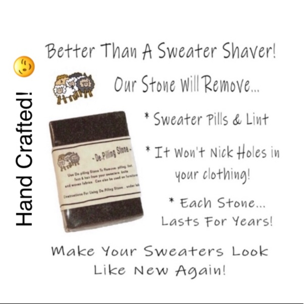🧶~ Sweater Saver Stone ~ Removes Fuzz & Pilling